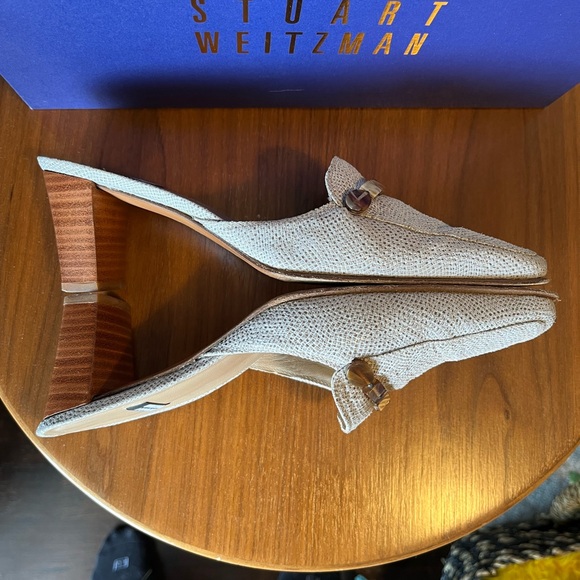 Stuart Weitzman Faux Snakeskin Mule Slides US 7.5 - Picture 6 of 9